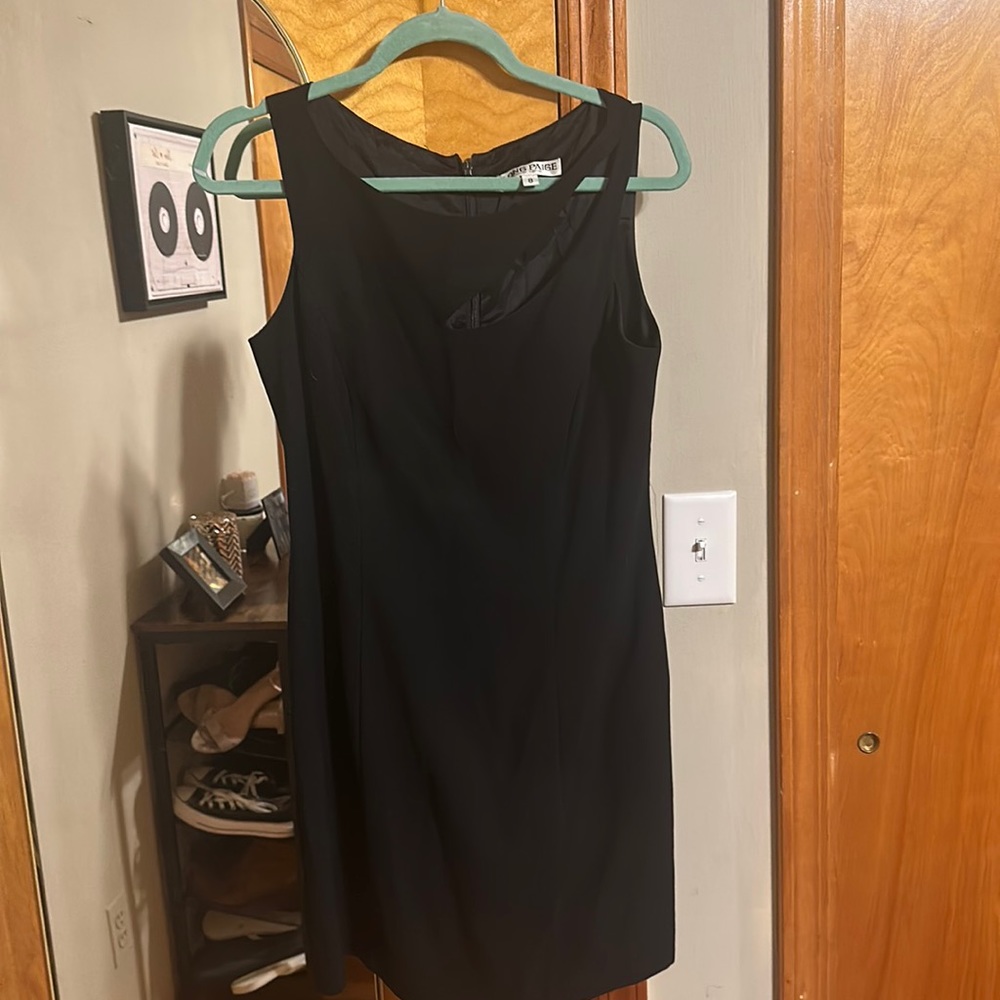 Long Paige New York Classic Little Black Dress with keyhole (L)